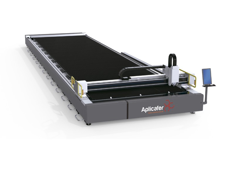 Máquina de corte a laser de alta potência para chapas metálicas
