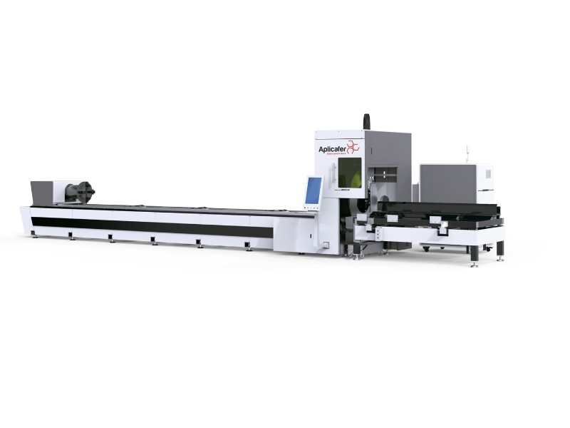 Máquina de corte a laser para vigas metálicas estruturadas